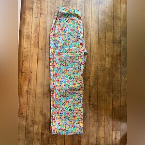 BIG BUD PRESS moss blossom rainbow flower WORK PANTS XS